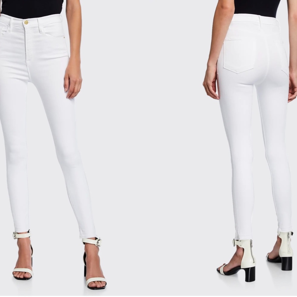 FRAME NWT White Jeans Size 28 ALI CIGERETTE Hi Rise Skinny